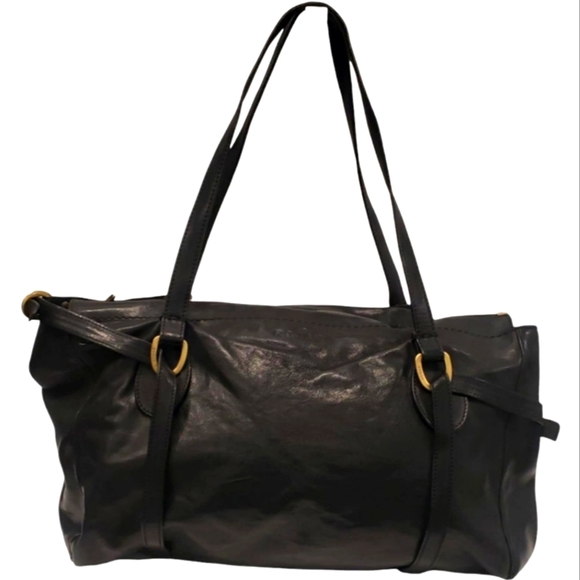 Hogan Leather Shoulder Hobo Made In Italy Gently Loved - Picture 1 of 14